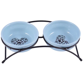 

KERAMIKART ceramic bowl on a stand KeramikArt blue