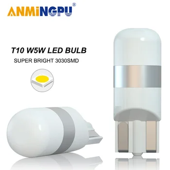 

ANMINGPU Signal Lamp T10 Led Canbus 1SMD 3030Chips W5W Led Bulbs 194 Auto Clearance Lights Led Reading Interior Light White 12V