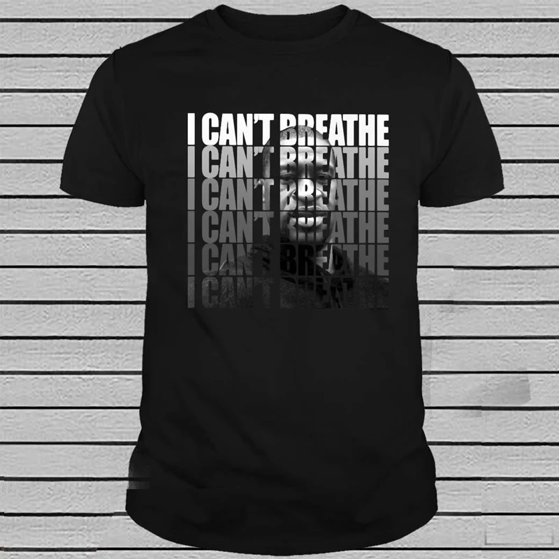 Футболка с надписью I Can't Breathe Shirt Джордж Флойд Ant Breathing футболка короткими