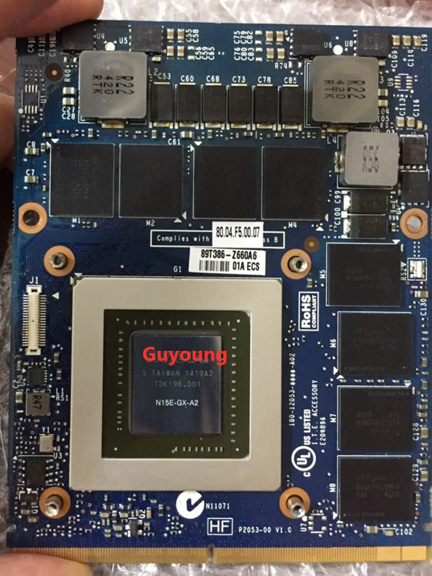 Графическая видеокарта GTX880M GTX 880M GDDR5 8 Гб N15E-GX-A2 графическая карта для DELL Alienware M13X R1