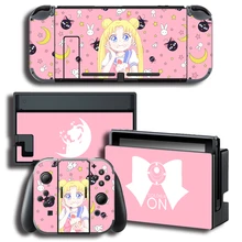 Vinyl Screen Skin Sticker Anime Sailor Moon Skins Protector Stickers for Nintendo Switch NS Console + Controller + Stand Sticker