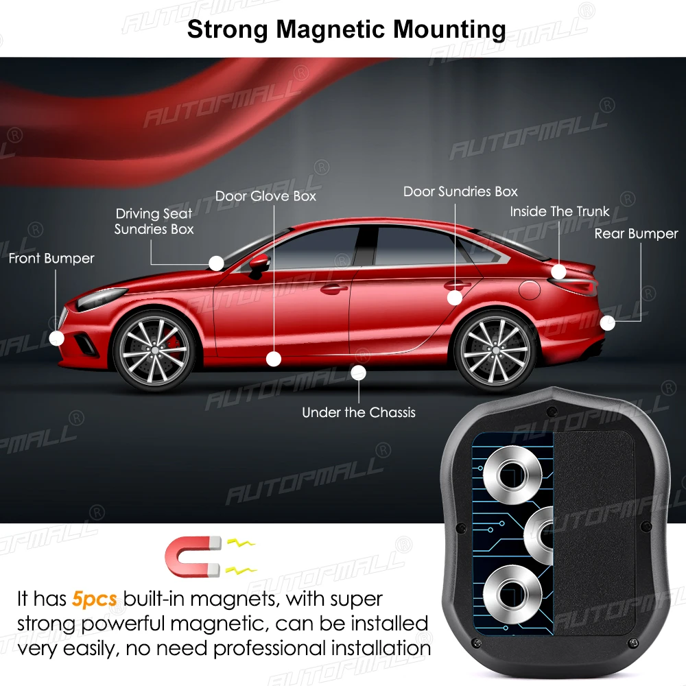 Car GPS Tracker 4G TKSTAR TK905 B 10000mAh Magnetico 4G GPS Tracker Car Waterproof Shake Alarm Free APP