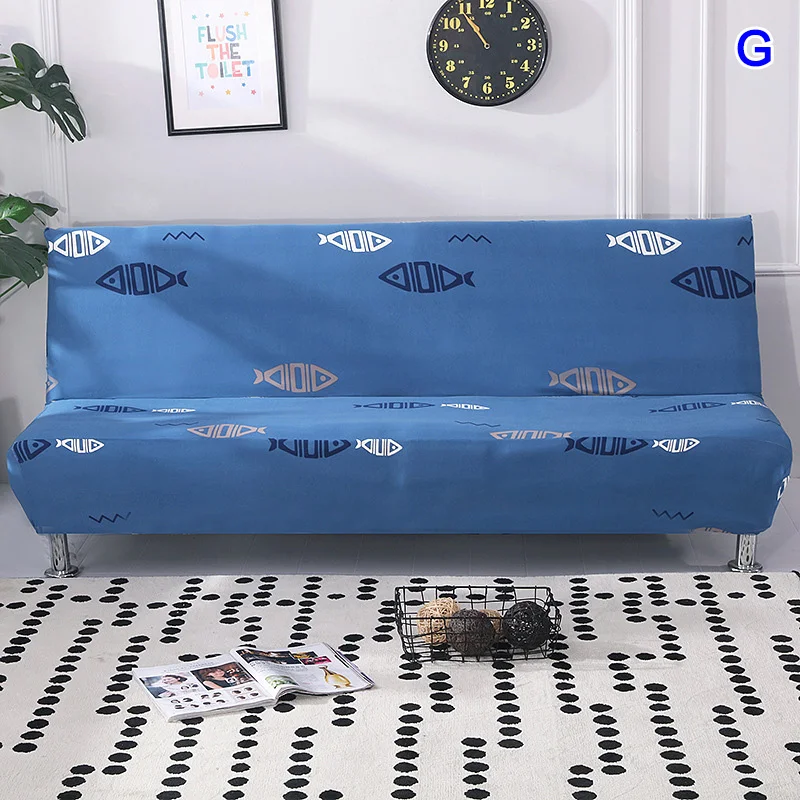 G Диван Чехлы протекторы Slipcover эластичный полный охват без подлокотника для дома MK - Цвет: G