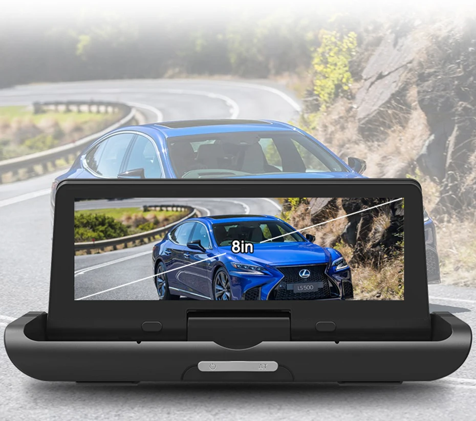 Автомобильный gps-навигатор 8," ips touch 4G Android Dash Cam ADAS DVR камера Автомобильный видеорегистратор Full HD 1080P ночного видения заднего вида