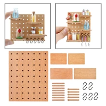 

1/6 1/12 Dollhouse Rack Storage Shelf Holder for Furniture Kitchen Decor