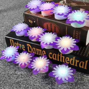

15pcs Daisy Shape Candle Light Creative Electric Candle Lamp Decorative Lamp Wedding Ornament For Home Party