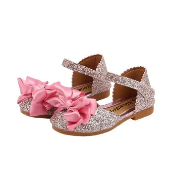 

New summer bow sandal for girl children sandals female child baby single shoes casual beach shoes fashion princess ssandals