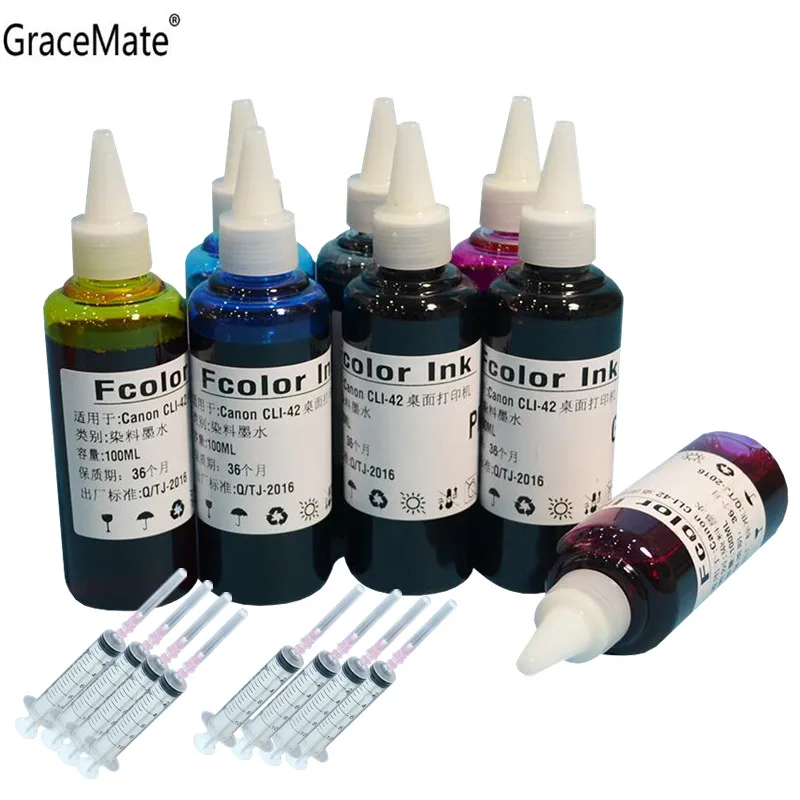 

1 Set High Quality CLI42 Refillable Ink for Canon Pixma Pro-100 Inks CLI-42 CLI42 CLI 42 Cartridge Ink for Canon PRO-100 Printer