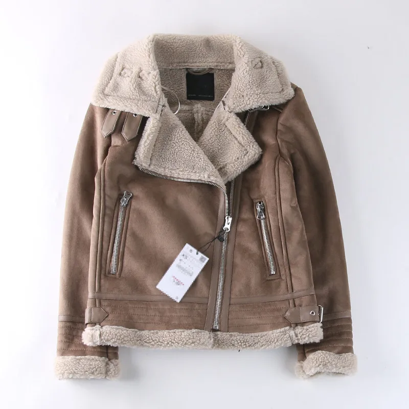 

3A18 2018 Autumn New Style WOMEN'S Dress Joint Suede Textured Jacket