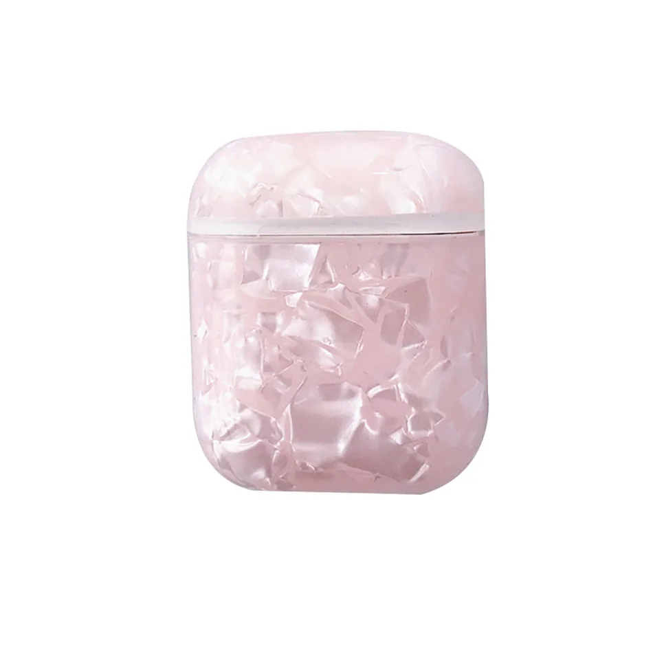 2(for airpds 1 2) Для AirPods 1 2 чехол Роскошный раковины чехол для наушников для Apple Airpods 2 Чехол мраморный узор мягкий силикон IMD защита Fundas - Цвет: 2(for airpds 1 2)