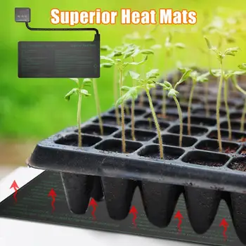 

2020 New Reptile Heat Pad Under Tank Terrarium Warmer Heat Mat Under Tank Heater for Small Animals Waterproof Seedling Heat Mat