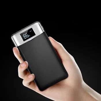 

Travel LED double USB Power Bank 30000mAh Poverbank Portable Charger External Battery PowerBank 30000mah For xiaomi mi iphone