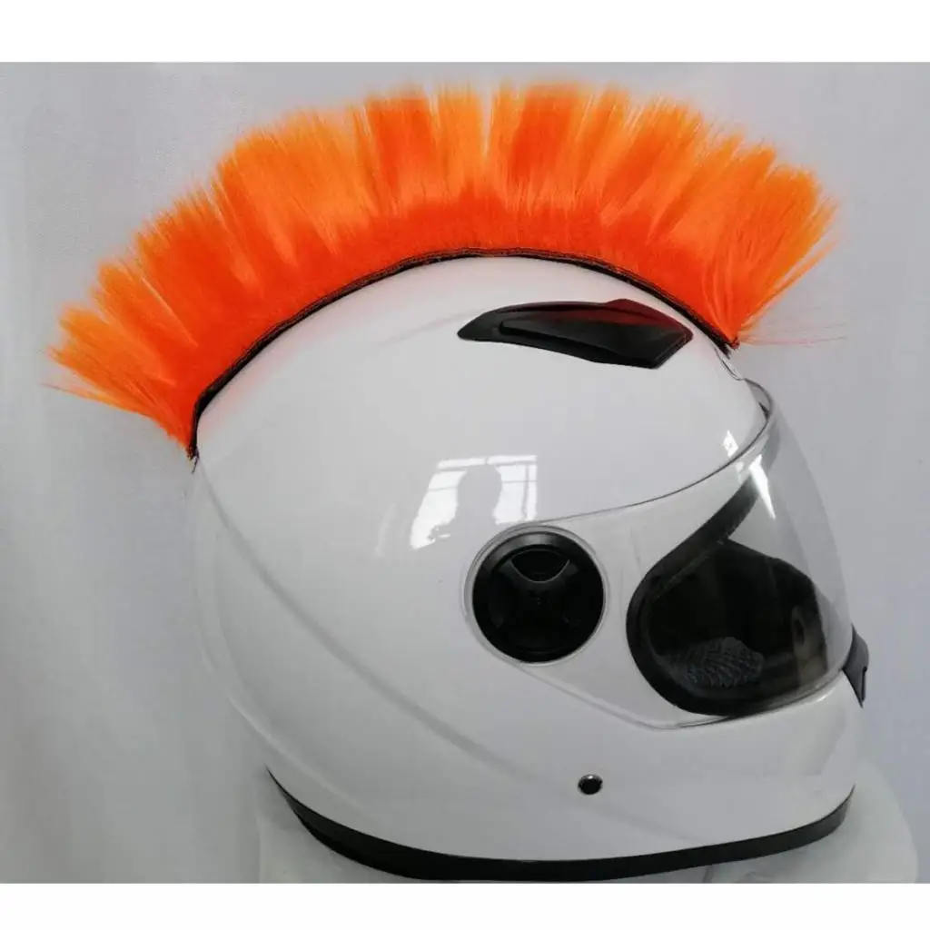 Motorbike Skinhead Wig Punk Helmet Mohawk Wig Hairpiece