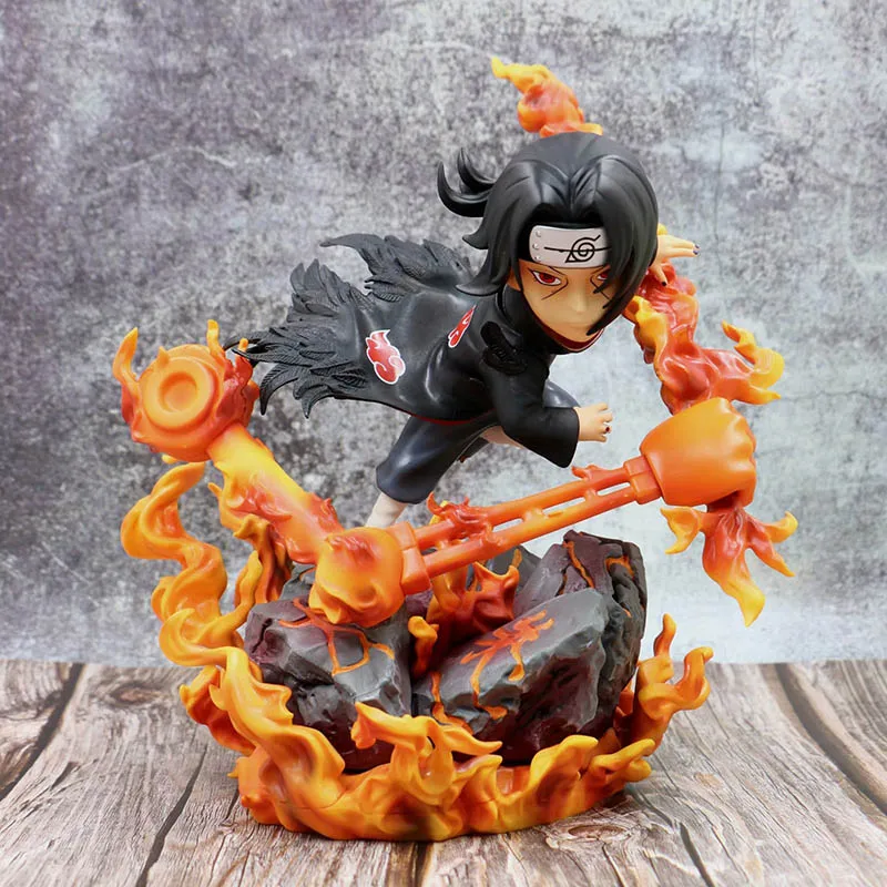 

Naruto Akatsuki Uchiha Itachi Action Figure 1/8 scale painted figure Fighting Ver. Uchiha Itachi Statue PVC figure Toy