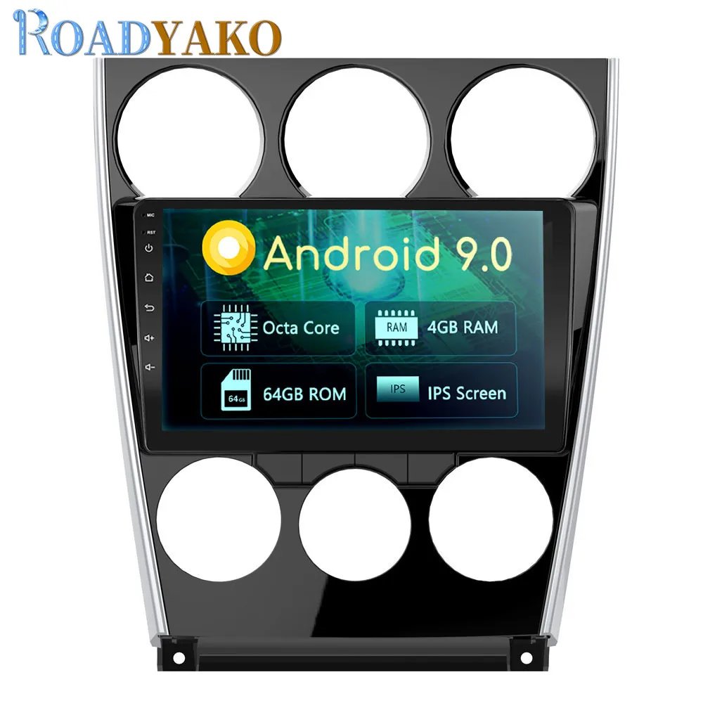 Автомагнитола 9 ''с GPS навигацией Android для Mazda 6 2004 2015 стерео автомобильная