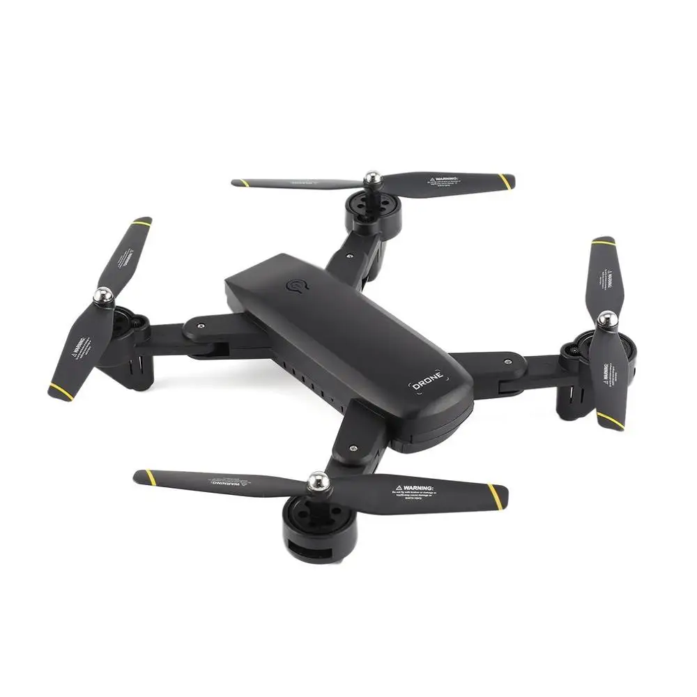 SG700 2,4G Радиоуправляемый Дрон складной Квадрокоптер с 720P HD Wifi FPV камерой оптическое позиционирование потока высота удержания Безголовый режим - Цвет: Черный