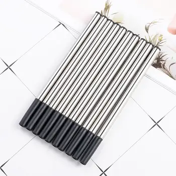 

20 pcs/lot Metal Gel Pen Refill 0.5mm Blue Black Signature Ink Refills Office School Stationery Writing Supplies
