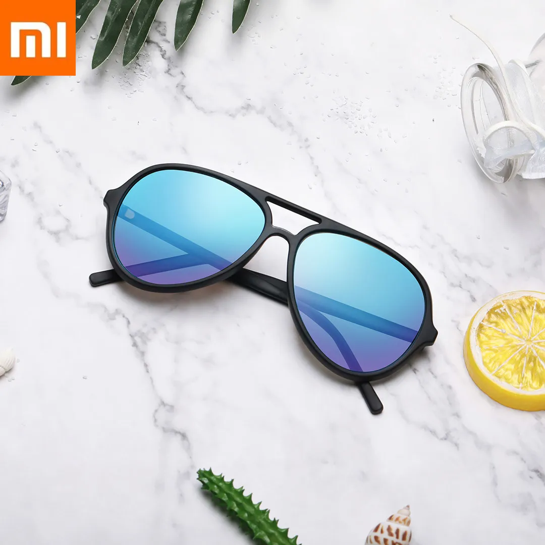 Xiao mi JIA mi home Ts Ice Blue Pilot Солнцезащитные очки для подарка Путешествия Стиль Мода Tac поляризационные линзы большая зеркальная оправа Xio mi