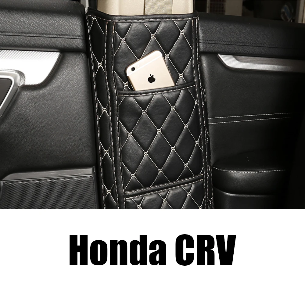 Автомобильный Противоскользящий мат для Honda CRV CR-V авто дверь B столб Защитная декоративная подушка Кожаная подушка из искусственной кожи Аксессуары