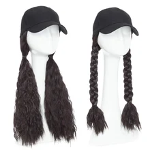 Женская регулируемая бейсболка для наращивания волос с вьющимися длинными волнистыми волосами OA66