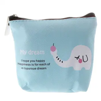 

Women's Zip Wallet Coin Pocket Key Holder Case Bag Purse blue