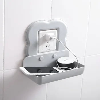 

2020 High Quality Storage Rack Paste Type Large Cell Phone Charging Bracket Wall Shelf Switch Attached To The Kitchen