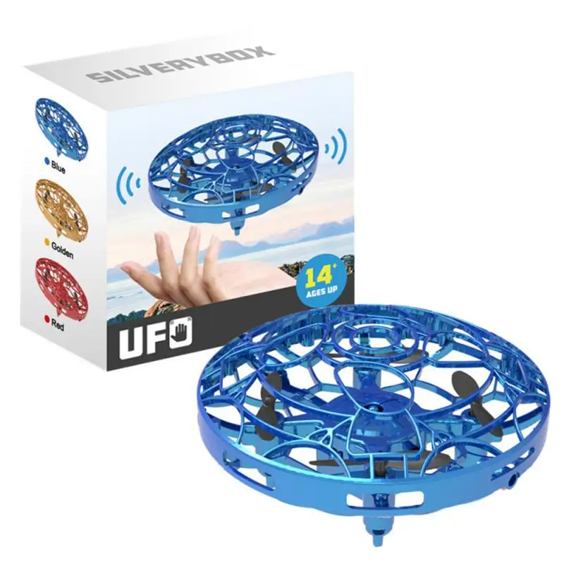 Mini UFO Drone Anti-collision Flying Helicopter RC Helicopter Infrared Induction Aircraft RC Drone Portable Quadcopter Toys