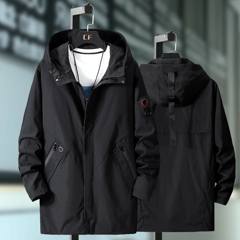 

Plus 9XL 8XL 7XL Spring Autumn Mens Casual Camouflage Hoodie Jacket Men Waterproof Clothes Men's Windbreaker Coat Male Outwear