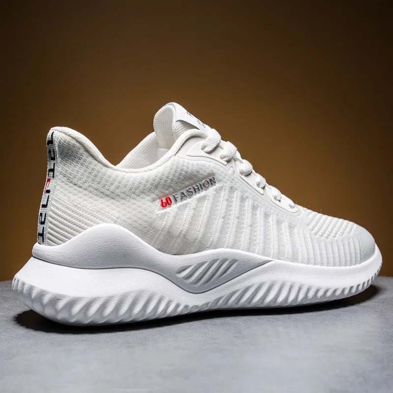

Fly Woven Light Athletic Shoes Punched Sheet Surface Running Shoes 2019 Autumn New Style MEN'S SHOES Foot Covering Casual Fashio