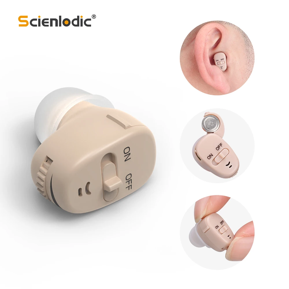 Audífono Digital para sordera ITE Mini audífonos invisibles para sordos/ancianos médico moderado a pérdida auditiva grave