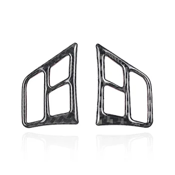 

Car Steering Wheel Button Cover Trim 2 Pcs Carbon Fiber Trim For-BMW 3 Series E90 320i 325i High Quality