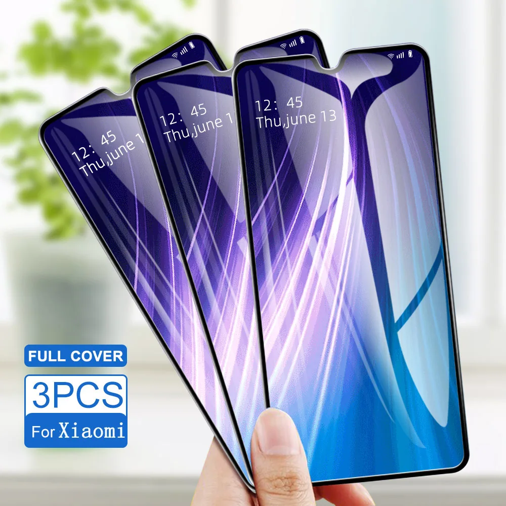 

3PCS Tempered Glass For Xiaomi Redmi K20 Pro Note 8 Pro 7 Pro 5 Pro Screen Protector Protective For 5 Plus 4X 6A 5 6 7 Glass