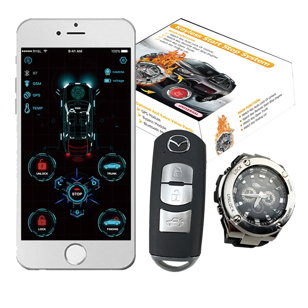 Interrupteur Inertiel De Blocage Carburant Fiat 500 KOL – montre intelligente Cardot, avec bouton de démarrage et d'arrêt,  commande à distance sans clé, alarme de voiture | AliExpress