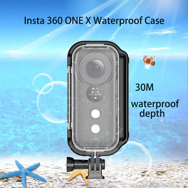 

30 Meters Insta360 ONE X Waterproof Housing Shell Venture Case Diving Protective Case for Insta360 One X Camera Accessories