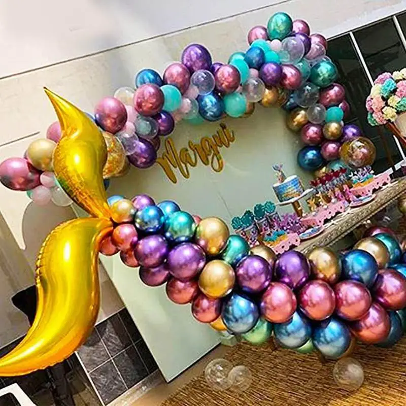 

Mermaid Party Supplies Mermaid Tail Balloon Garland set Under the Sea Party Balloon Arch Baby Shower Girl Birthday Party Decor