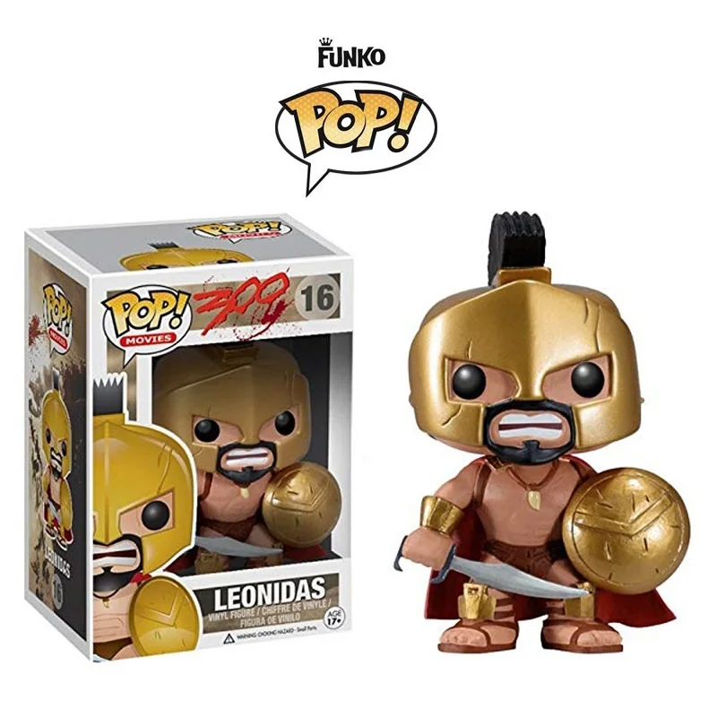 Funko pop King Leonidas 300 16# экшн-фигурка коллекция детская игра пила крик Pennywise - Цвет: 16 with box