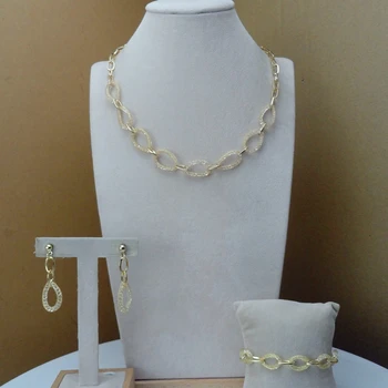 

Yuminglai Simple Design Dubai Fine Jewelry Sets for Women FHK9596
