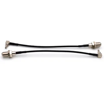 

10Pcs CRC9 Male to F Female Nut Bulkhead RG174 Jump Cable For Huawei Modem 18cm