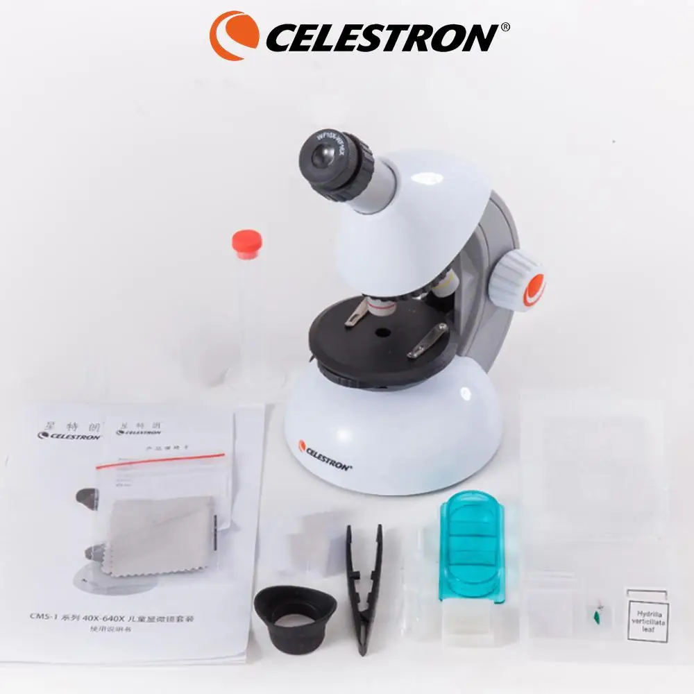 Монокулярный микроскоп Celestron 640X портативный развивающий для начинающих детей