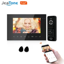 Jeatone 7 Inch Wifi Door Intercom Wired Video Intercom With IR Video Door Bell Support Password Unlock For Home Access Control Jeatone 7 Inch Wifi Door Intercom Wired Video Intercom With IR Video Door Bell Support Password Unlock For Home Access Control