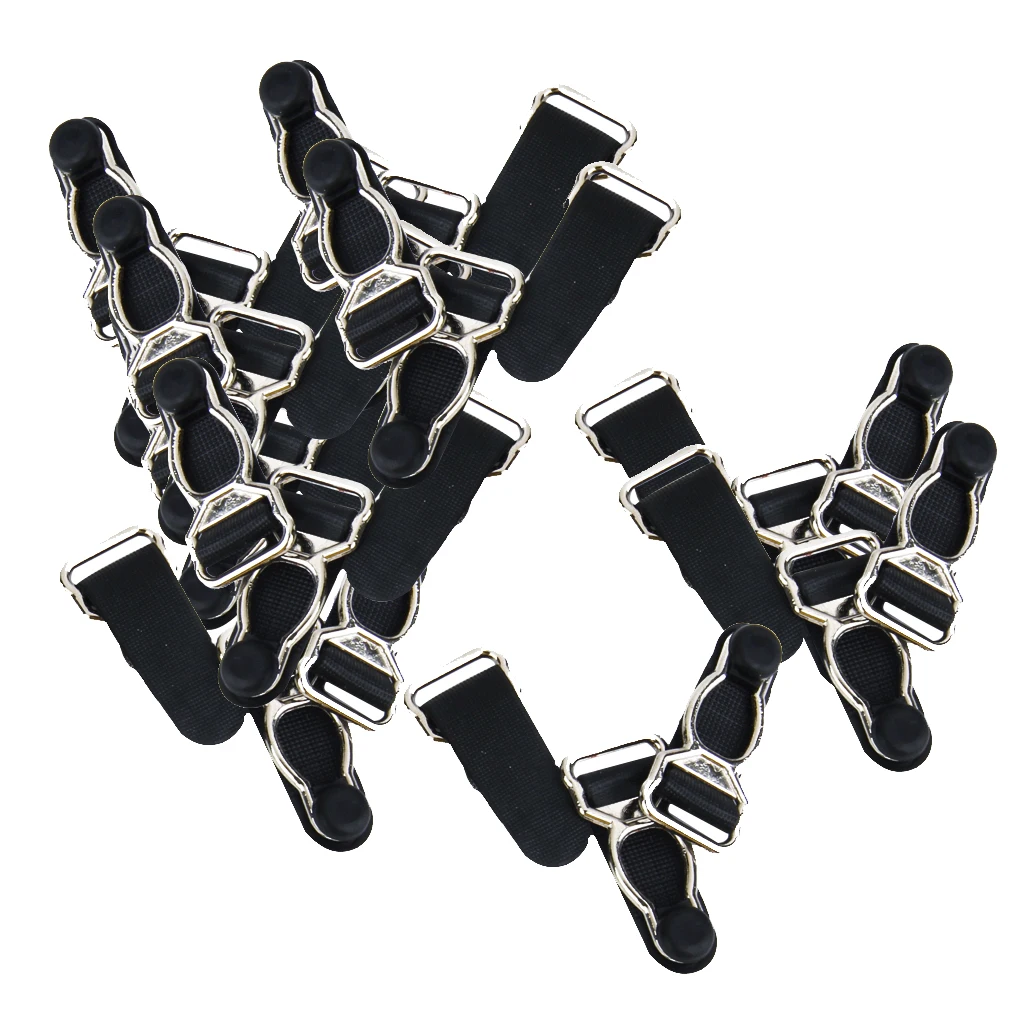 20x Corset Leg Garter Belt Clip Hooks Suspender Ends Hosiery Stocking Grips