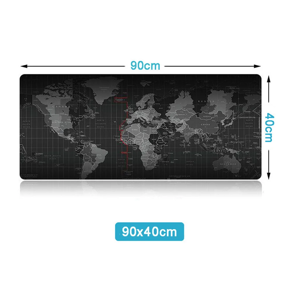 

Large XXL Mouse Pad 900x400 World Map Gaming Mousepad Anti-slip Natural Rubber with Locking Edge Gamer Mouse Mat