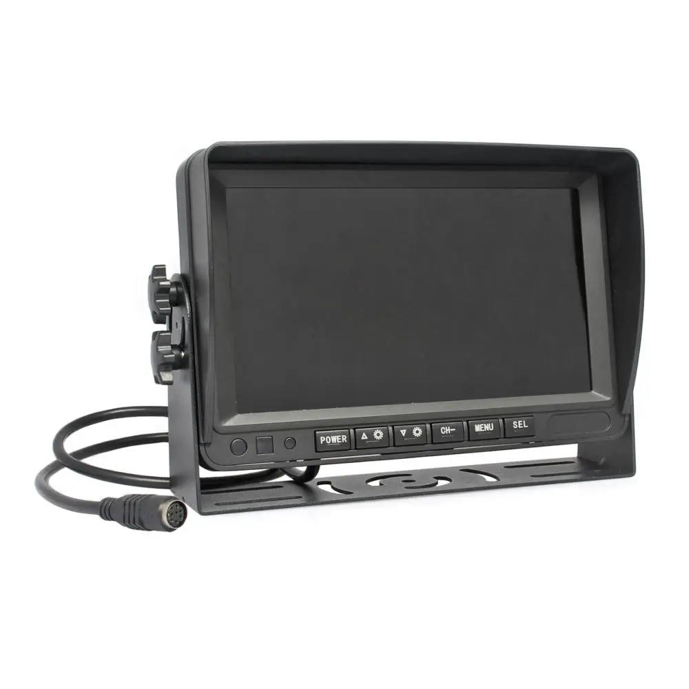 Автомобильный монитор DIYKIT AHD 7 дюймов IPS заднего вида поддержка 1080P камеры 2 x видео