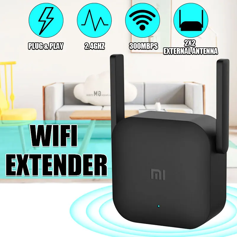 Xiao mi Wifi усилитель Pro маршрутизатор 300 Мбит/с 2,4G повторитель беспроводной Wifi усилитель расширитель повторитель для mi маршрутизатор Wi-Fi
