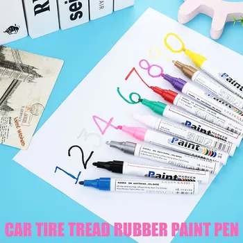 

Paint pen general car waterproof permanent paint pen wheel marker pen DIY graffiti pen For make up scratch repair