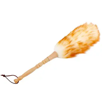 

Household Natural Fine Fiber Dust Removal Duster Living Room Non-static Dust Hair with Bamboo Handle For Furniture TV Cars Table