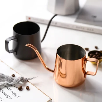 

Stainless Coffee Pot High Capacity Portable European Style Coffee Maker Office Espresso Pot Durable Coffee Pot Kitchen DA60KF