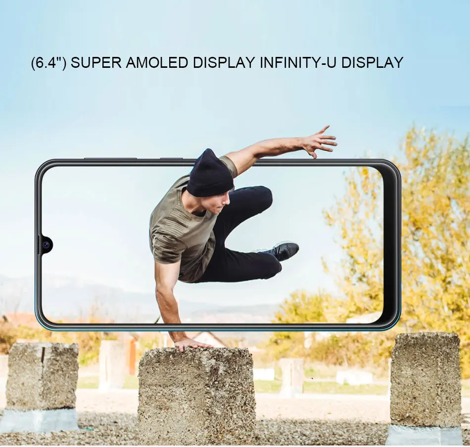 Мобильный телефон samsung Galaxy M30s, 6,4 дюймов, 6 ГБ ОЗУ, 128 Гб ПЗУ, четыре ядра, тройная задняя камера, 48MP+ 8MP+ 5MP, две sim-карты, смартфон