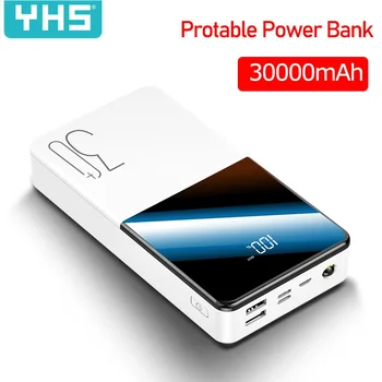 ホットパワー銀行30000 mahポータブル充電powerbank 30000 2600mahのusb poverbank外部バッテリー充電器xiaomi mi 9 8 iphone