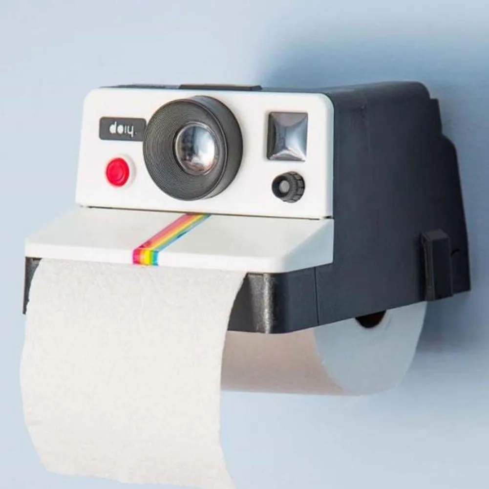 Высокое качество Творческий Ретро Polaroid форма камеры вдохновил коробки ткани/держатель рулона туалетной бумаги коробка аксессуары для ванной комнаты